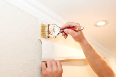 Pose de papier peint à Saizy — revêtements muraux et toiles de verre
